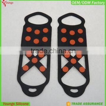 2016 Eco-friendly Anti-slip Over Shoe Studded Snow Grips Ice Grips Anti Slip Snow Shoes Crampons Cleats 11 Studs photo-4