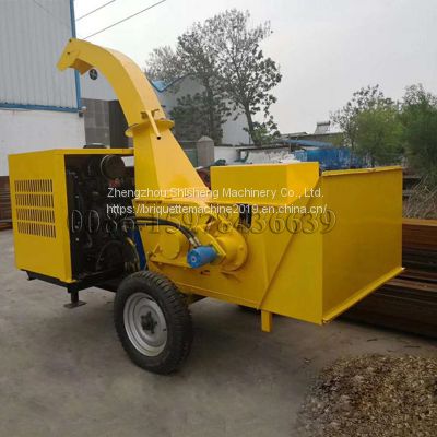 Mobile Garden Shredder，Branch Wood Chip Crusher Machine