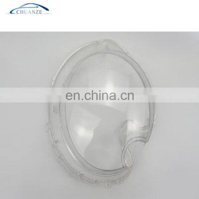 HOT SELLING transparent headlight glass lens cover for R56