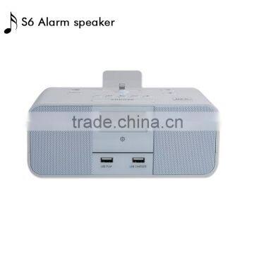 2016 Newest hot sale arrival cube digital alarm clock with speaker