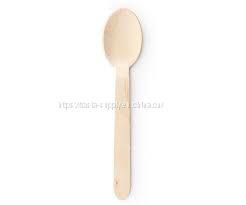Wholesale price dessert spoon soup spoon coffee spoon wooden teaspoon wholesale disposable cooking utensils
