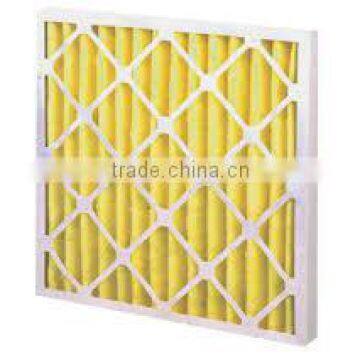 pharmaceutical clean room panels air handling unit pleated synthetic fiber media air panel filter