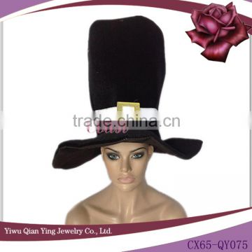 fahsion decorative big black festival top hat