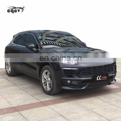 PP material Th style high quality front spoiler for Porsche macan carbon fiber door panel Rear view mirror housing wing spoiler