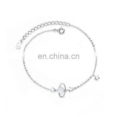 New Arrival Hot Sale Wholesale 925 Sterling Silver Custom Charm Bracelet Women