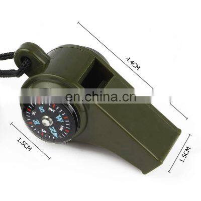 Wholesale Emergency Survival Whistle Led Light Thermometer Compass Survival Whistle photo-4