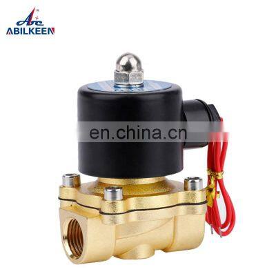 2W160-15 2/2 Way Electric Brass Normally Closed Thread Size G1/2 Solenoid Valve Price Pneumatic Valve For Air photo-2