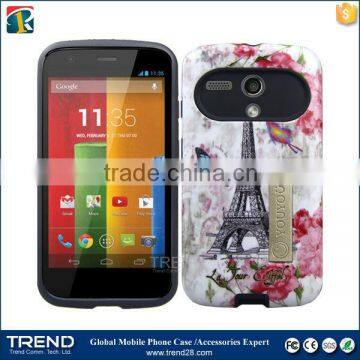 Wholesale Hybrid Combo Kickstand Mobile Phone Case for Moto G photo-3