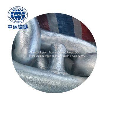 64mm Black Painted floating wind power platform  studless link anchor chain