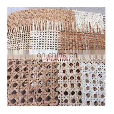 Ready to ship Weaving Rattan Cane Webbing 1/2 Open Weaving Mesh Raw Rattan Cane Webbing with cheap price and high quality