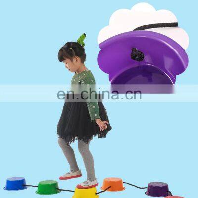 Training Outdoor Plastic River Stone Stepping Stones Obstacle Course