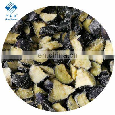 2020 IQF Frozen Fried EggPlant Blocks and Strips With Good Quality Export Japan