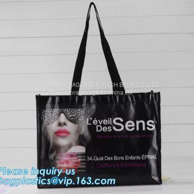 Heavy Duty Grocery Tote Bag, Royal Blue Large & Super Strong, Reusable Shopping Bags With Stand-up PL Bottom, Bagease photo-3