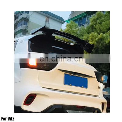 ABS Primer Painted Back LipSpoiler For Vitz Rear spoiler