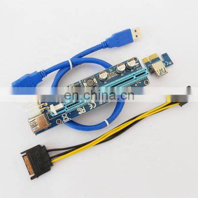 Ver 008c Pci-e 1x To 16x Usb 3.0 Wire Square Riser 6 Pin For Gpu photo-3