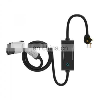 Electric Car 16A 32A Mode 2 3 Phase Charging Gun Iec 62196 Type2 7kw Home Wallbox Portable Ac EV Charger Cable