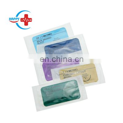 HC-K041 High Quality Stainless Steel Medical Sterile Sutures Surgical Used Suture Needle