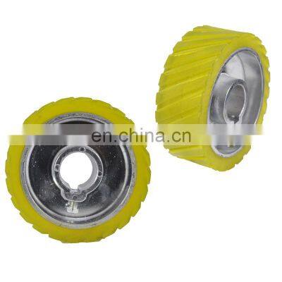 LIVTER  Rubber Wheel for Four-side Moulder,Conveyance Roller,Six Holes Steel Rubber Roller