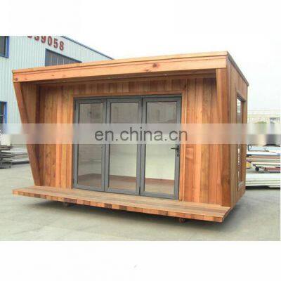 Steel structure prefabricated  modern wooden garden house for philippine