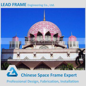 Prefabricated stainless light steel frame mosque dome