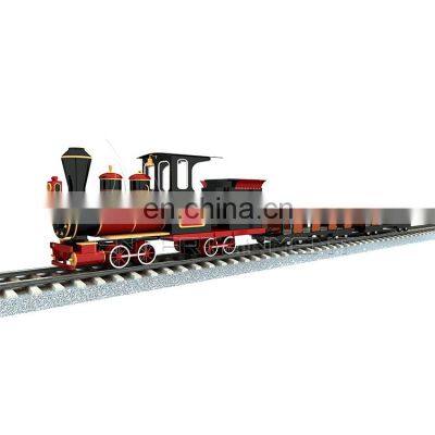 Big track tourist train for scenic train on rail for sale