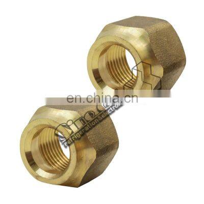 Refrigeration Brass Fitting Straight Knurling Brass Inserts Nut Self-Locking Blind Threaded Inserts Brass Nut photo-5