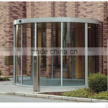 Front doors aluminum curved automatic door system