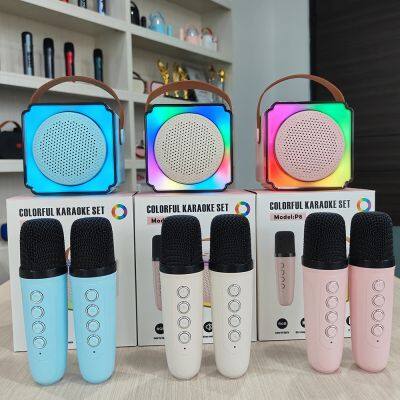 wholesale unique karoke ktv karaoke system smart light sound machine luxury bluetooth microphone toy with speaker