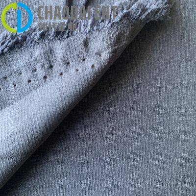 GRS Woven Dyed One-line Grid 84%RPET+16%sp 4-way Stretch Fabric for Outdoor Hiking Clothing & Bags photo-2