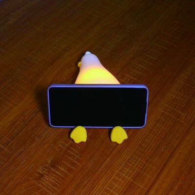 Silicon Duck Night Light Touch Sensor Table Lamp Kids Night Light Baby Night Light for Livingroom Bedroom Decor Lamp photo-2