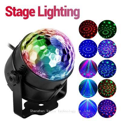 Bulk Disco Ball Light with Pattern Projection - 10 FT USB Cable, Home & Club Event Lights
