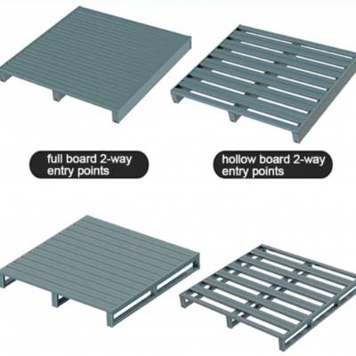 2-Wege Schwerlast-Edelstahl-Blau-Pulverbeschichteter Stahlpalett für den Transport