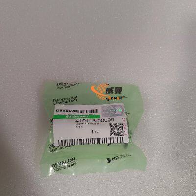 Doosan Valve Expansion 410116-00099 for Doosan Construction Machinery in Stock.