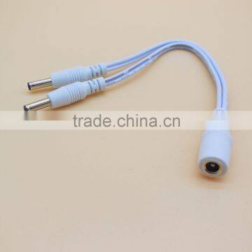 white flat 1.35x3.5mm dc cable