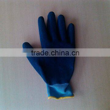 high quality 13 gauge nylon gloves coated with latex