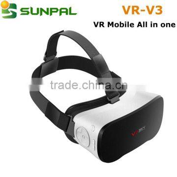 2016 New Coming CX-VR VR Mobile All in One Android 4.4 OS Allwinner H8 Octa-Core A7 CPU 2GB+16GB 9-axis System VR 3D Glasses Quality Choice