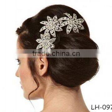 Elegant High End Wholesale Crystal Wedding Hair Accessories Fashion Flower Hair Accessories