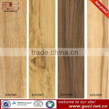 Wooden brown color floor tiles