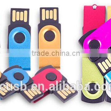 metal mini swivel usb flash drive 1gb shenzhen factory directly accept paypal