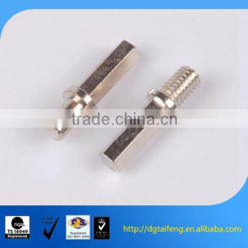 nickel carbon steel round neck extended hex head screw