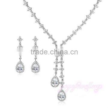 Wholesale cubic zirconia indian women jewelry set