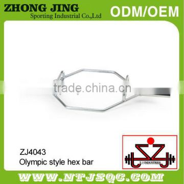 Olympic hex bar/Olympic bar with steel sleeve/chrome steel olympic hex bars/Hex Olympic bar