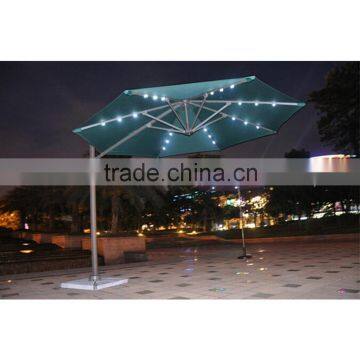 8 Bone Round Solar Led Umbrella Light Waterproof Material Umbrella Fabric Umbrella Beach photo-2