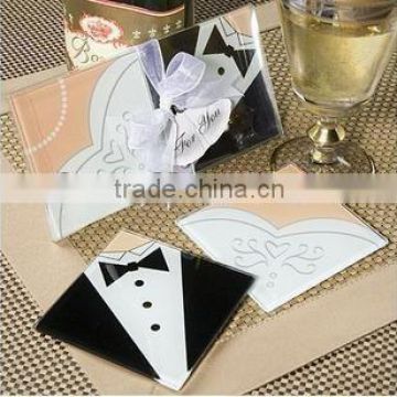 Creative Wedding Favors Wedding Gifts Square-Shaped Photo Frame Glass Coasters