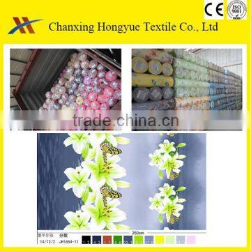 3D textile fabric Polyester printed bedsheet fabric with double folded packing from changxing factory