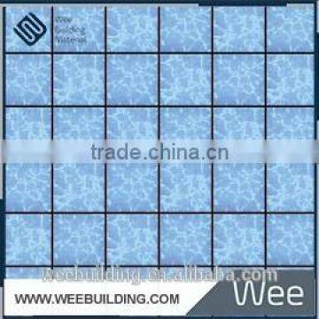 Item:Y4839 blue porcelain ceramic tiles for bathroom decor for swimming pool tile