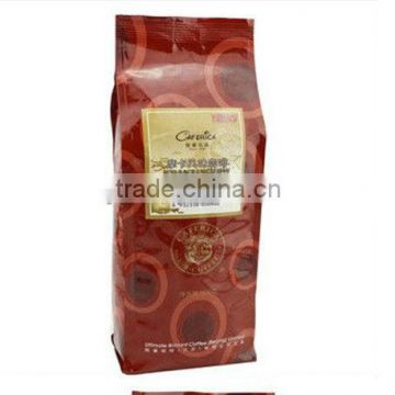 Coffee bean packaging bag with side gusset, gravure vivid printing customized shapes and sizes accepted