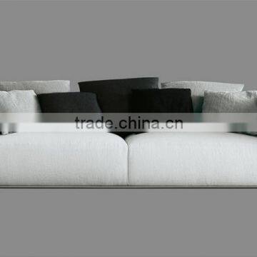 Wokemanship black and white leather sofa livingroom fabric sofa set