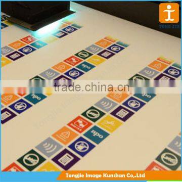 Custom uv printing sign, die cut foam board