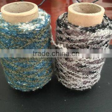 Multicolor Polyester /Acrylic Blend Big Loop Yarn 3.2NM For Clothes